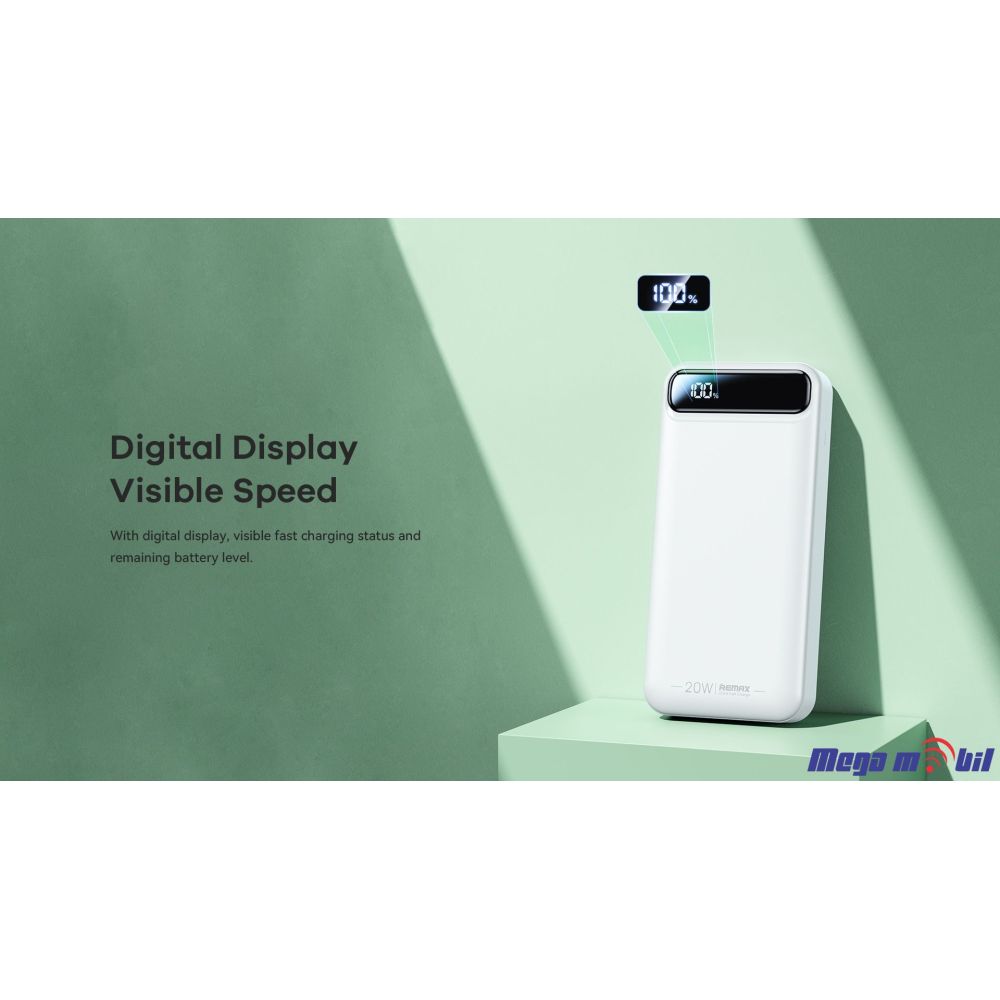 Baterija eksterna 20000mAh REMAX Bole RPP-521 FAST+PD pink