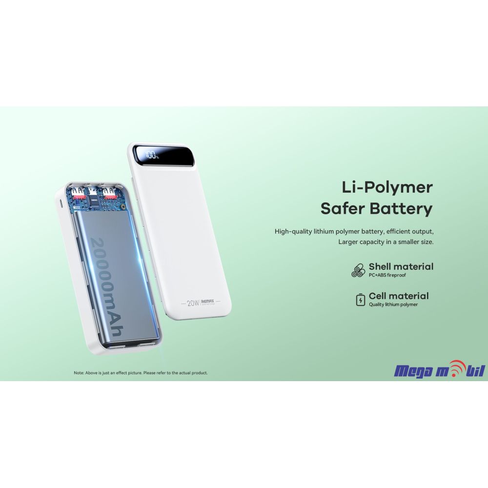 Baterija eksterna 20000mAh REMAX Bole RPP-521 FAST+PD pink