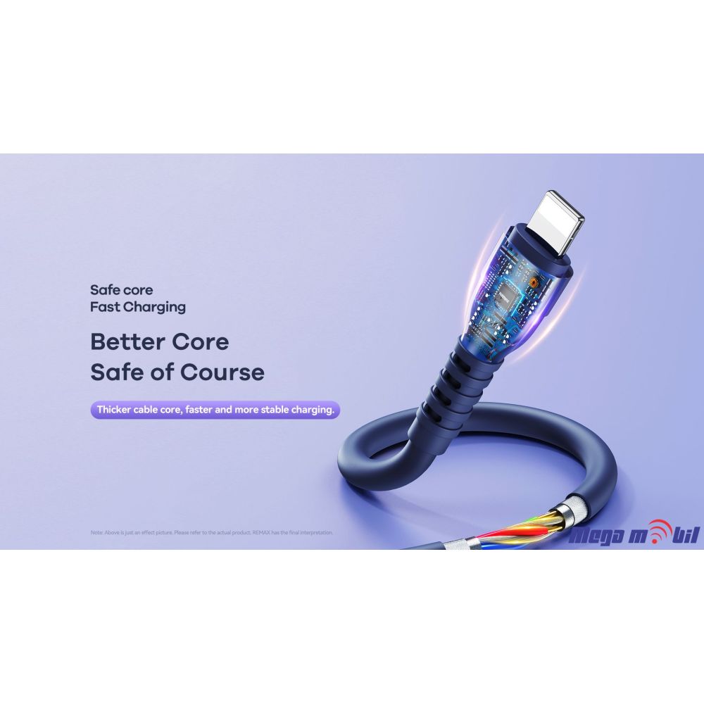 Data Kabel Type C PD REMAX Ledy RC-C022 65W Fast 0.3m white