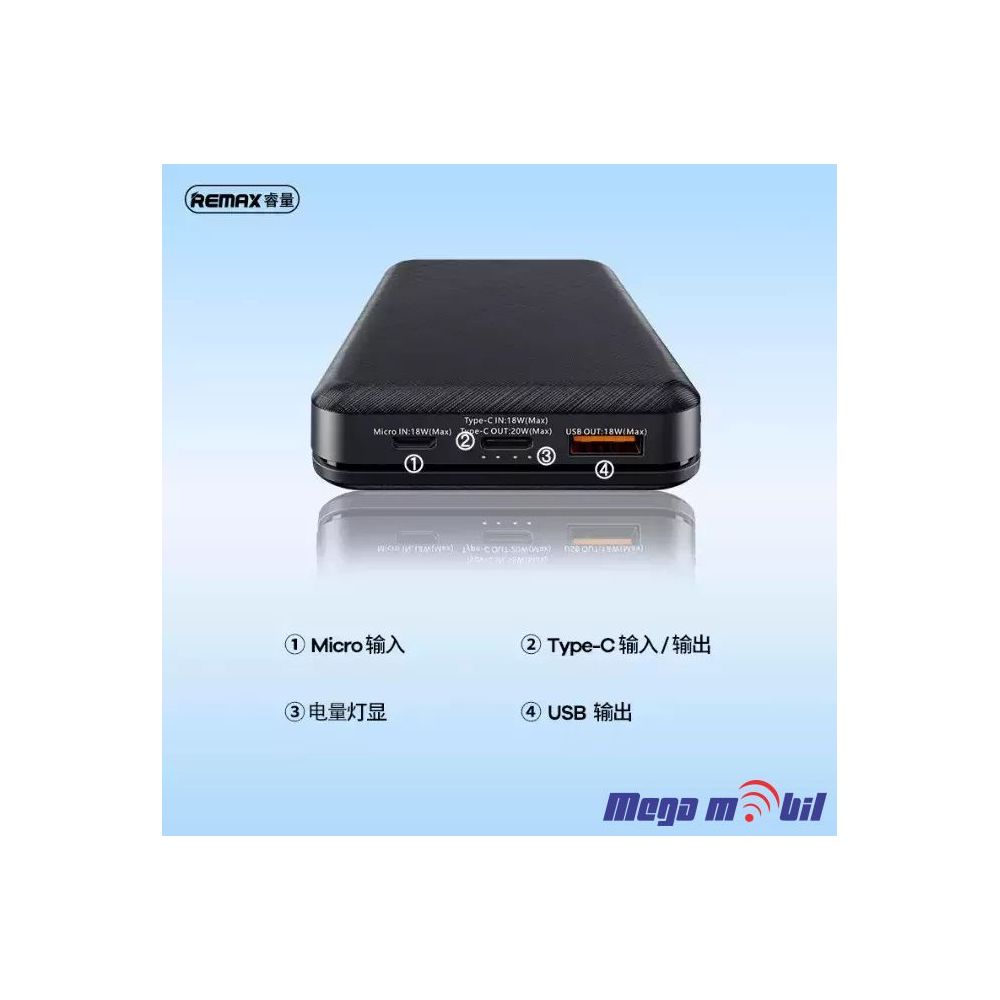 Baterija eksterna 16000mAh REMAX Renen RPP-322 FAST+PD black
