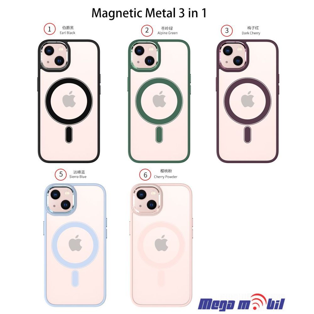 Futrola iPhone 14 Magsafe Acrylic light blue.