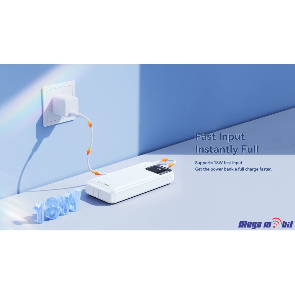 Baterija eksterna 20000mAh REMAX Suji RPP-513 FAST+PD white