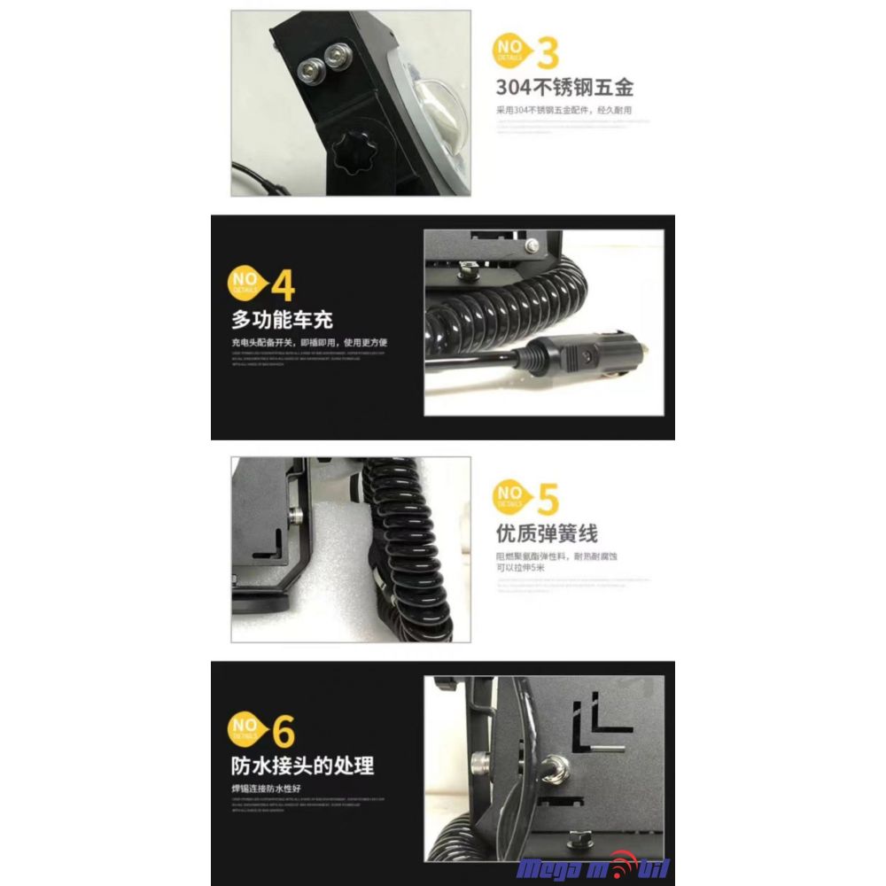 LED reflektor DC12V-24V 60W 4000K.