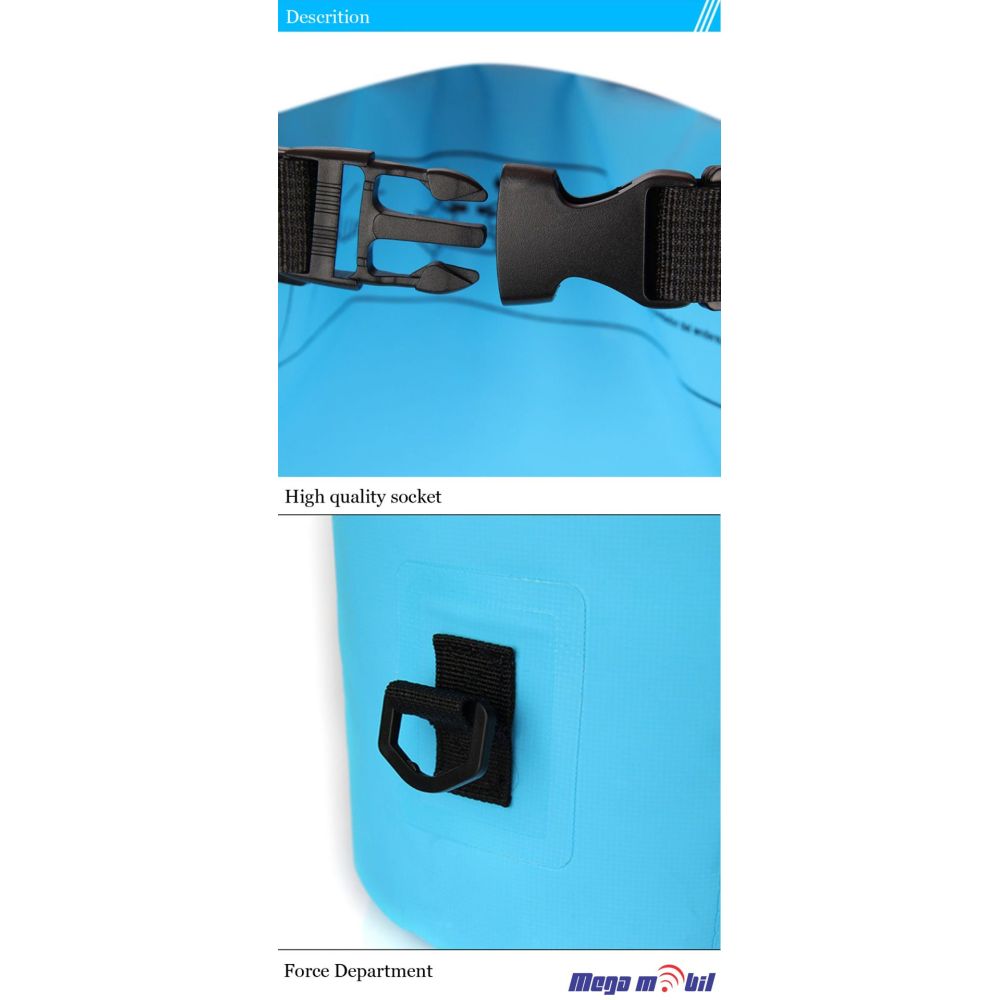 Torba Vodootporna 15L light blue