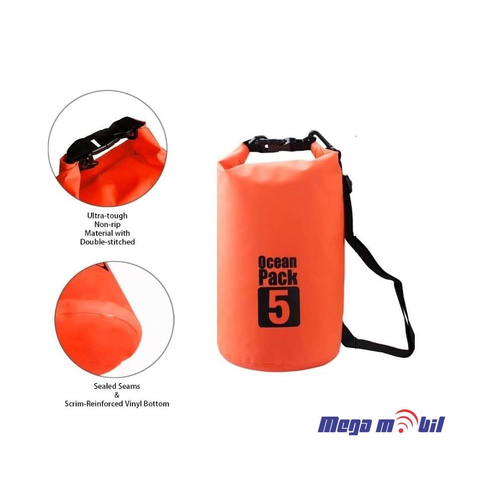 Torba Vodootporna 5L red
