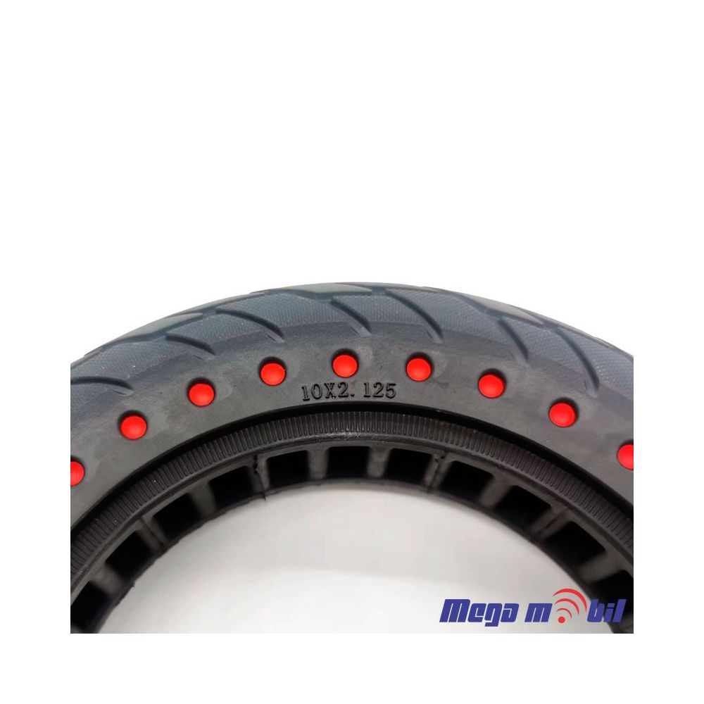 Polna guma za trotinet 10x2.125 DOTS Red