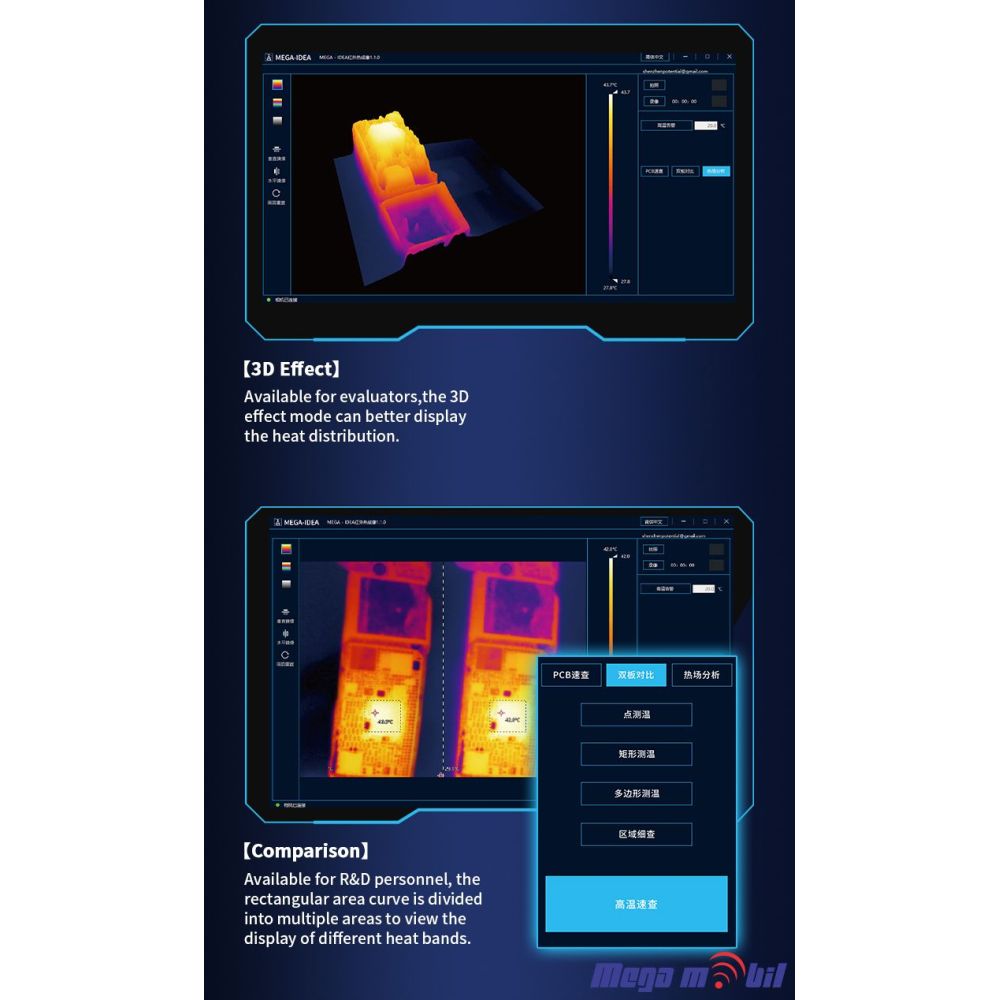 Kamera Termalna infrared Mega idea Super IR 2S 3D