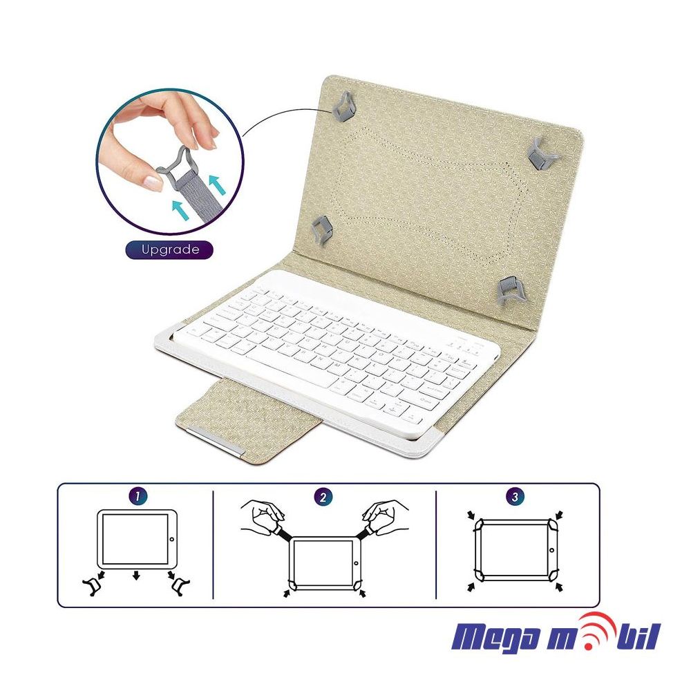 Futrola Tablet Univerzalna so Bluetooth tastatura 10" white