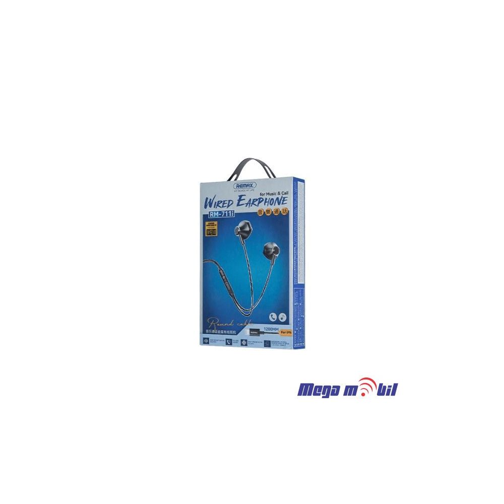 Slusalki REMAX iPhone RM-711i silver