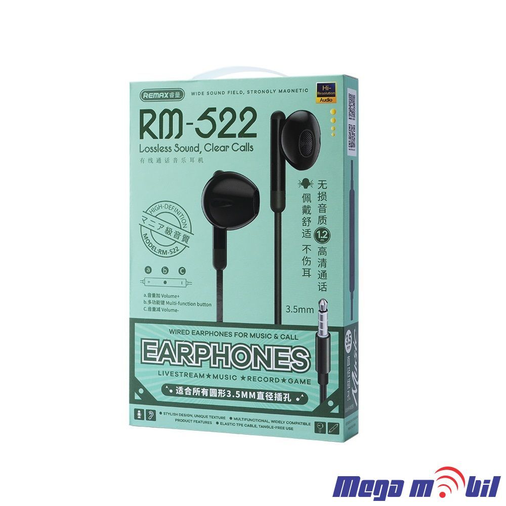 ...Slusalki REMAX 3.5mm RM-522 white