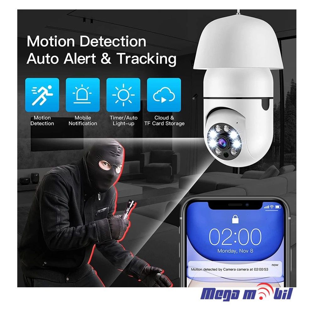 Kamera IP 54ST-E300 WiFi 3 Megapixel Lamp Camera