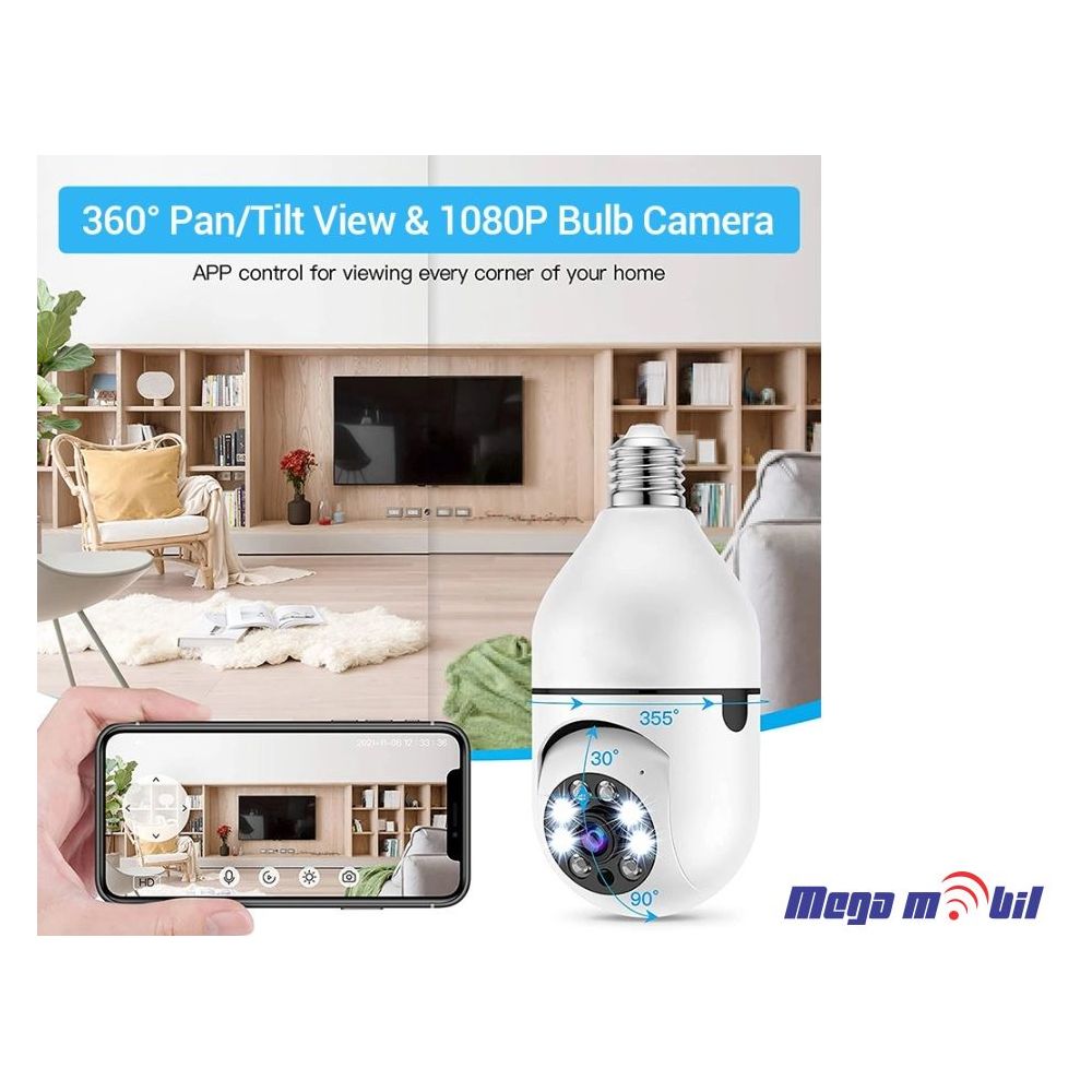 Kamera IP 54ST-E300 WiFi 3 Megapixel Lamp Camera