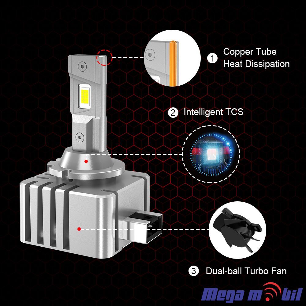 LED HEADLIGHT X6 D2S/D2R 35W 6000K CANBUS