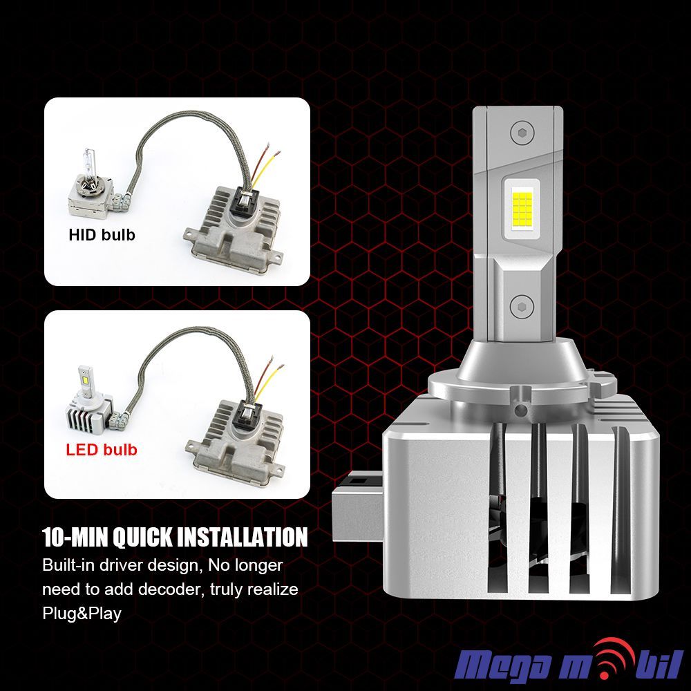 LED HEADLIGHT X6 D4S/D4R 35W 6000K CANBUS.