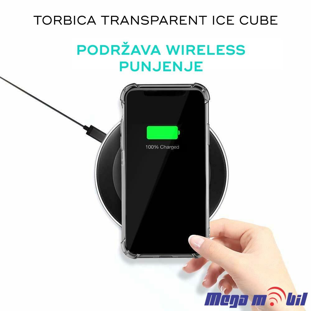 Futrola iPhone 15 Ice Cube transparent