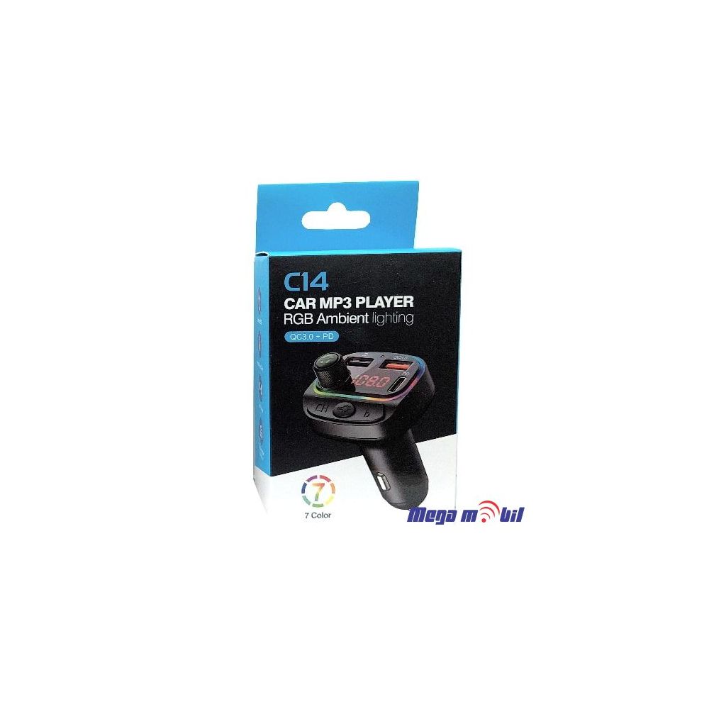 FM transmiter Bluetooth MP3 car charger PD C14