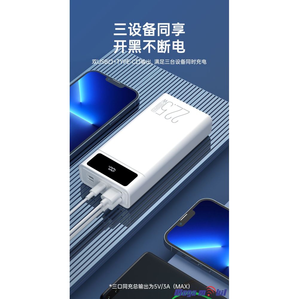 Baterija eksterna 20000mAh TECLAST T200A Pro FAST+PD 22.5W white.