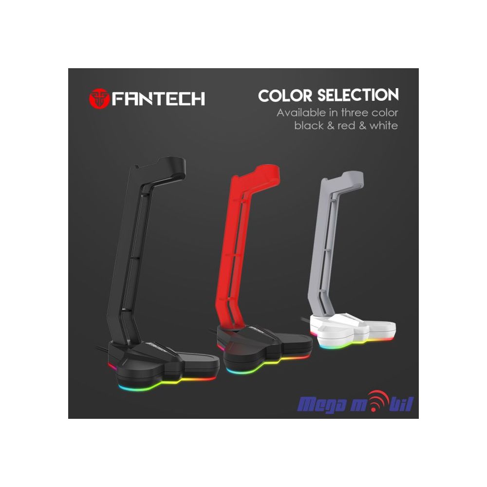 Drzac za slusalki Fantech AC3001s RGB red.