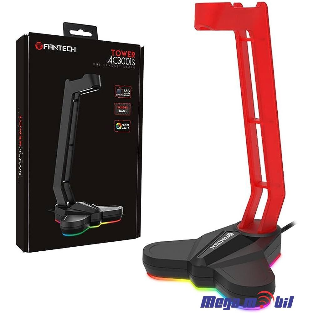 Drzac za slusalki Fantech AC3001s RGB red.