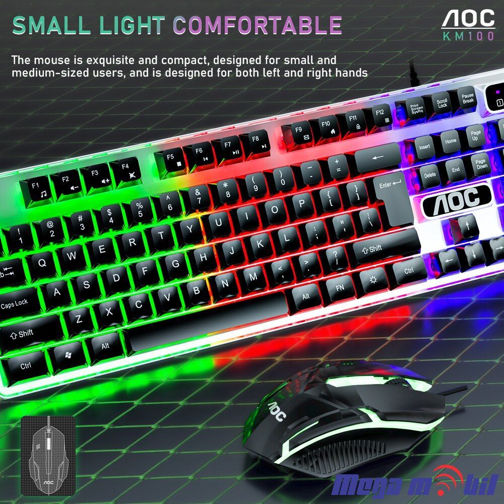 Tastatura za kompjuter AOC KM100 USB Combo