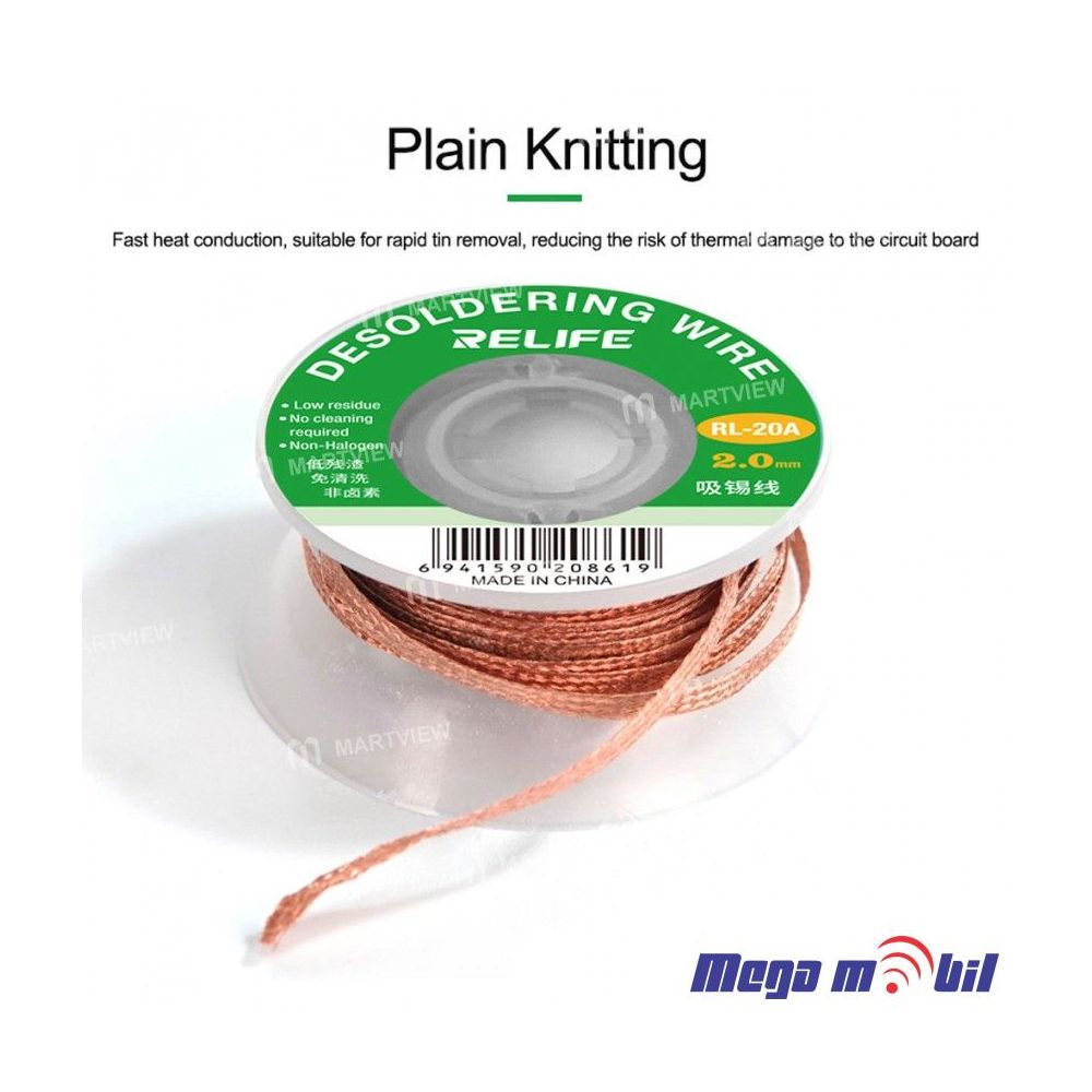 Zica za cistenje kalaj RL-20A (Pletenka) 2mm