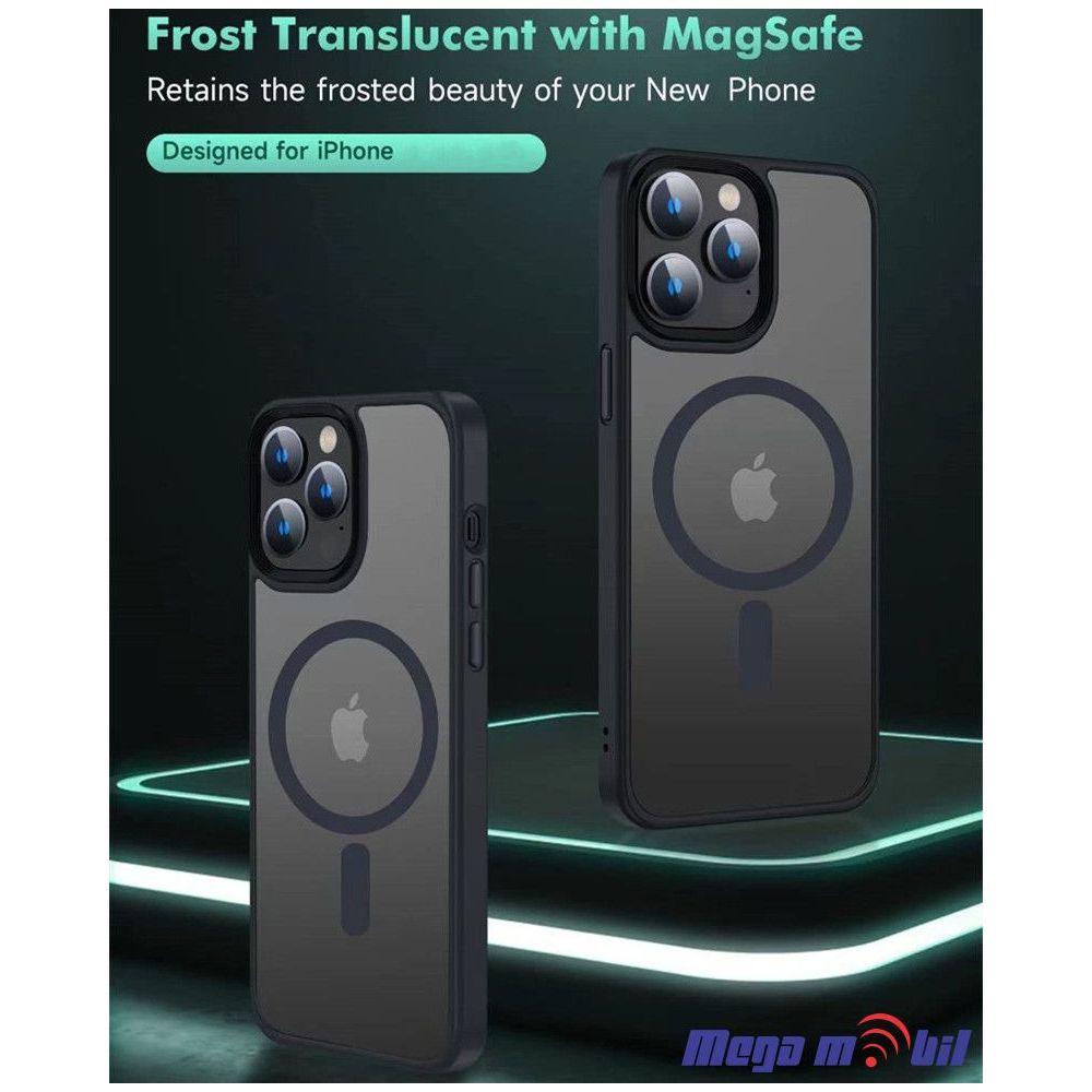 Futrola iPhone 13 Pro Magsafe MAT dark green.
