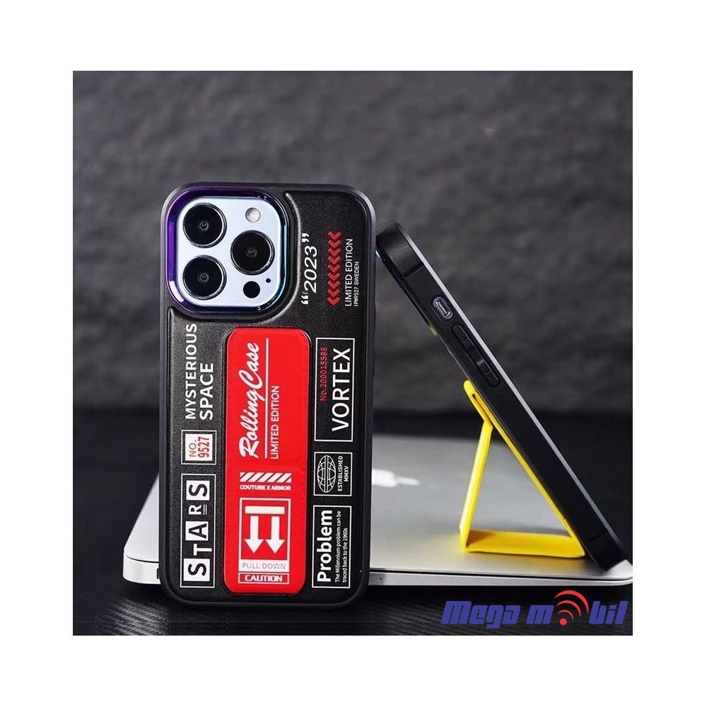 Futrola iPhone 14 Pro Silicone Stand red.