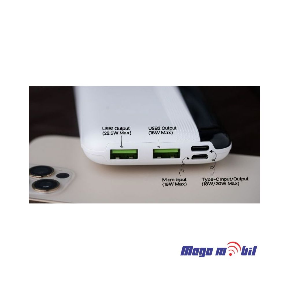 Baterija eksterna 10000mAh REMAX Kiren RPP-293 FAST+PD blue