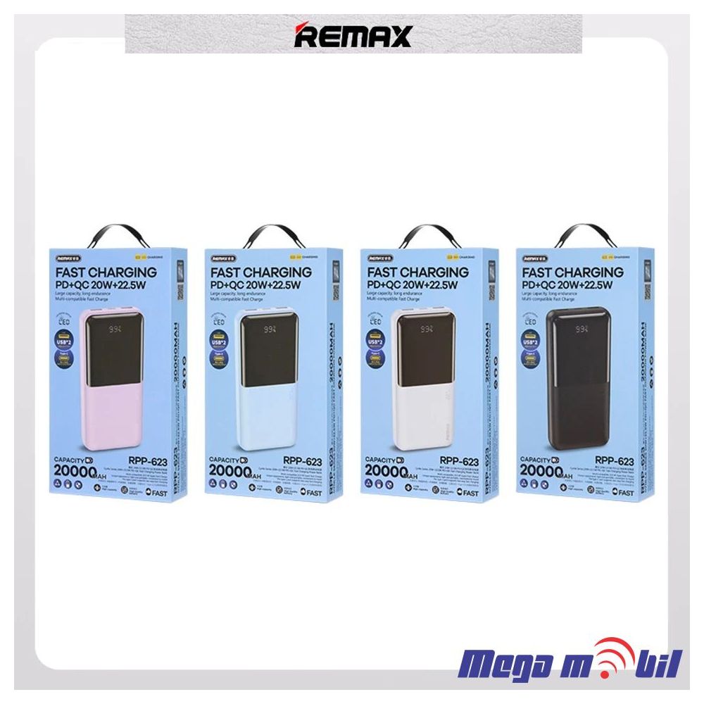 Baterija eksterna 20000mAh REMAX Cynlle RPP-623 FAST+PD white