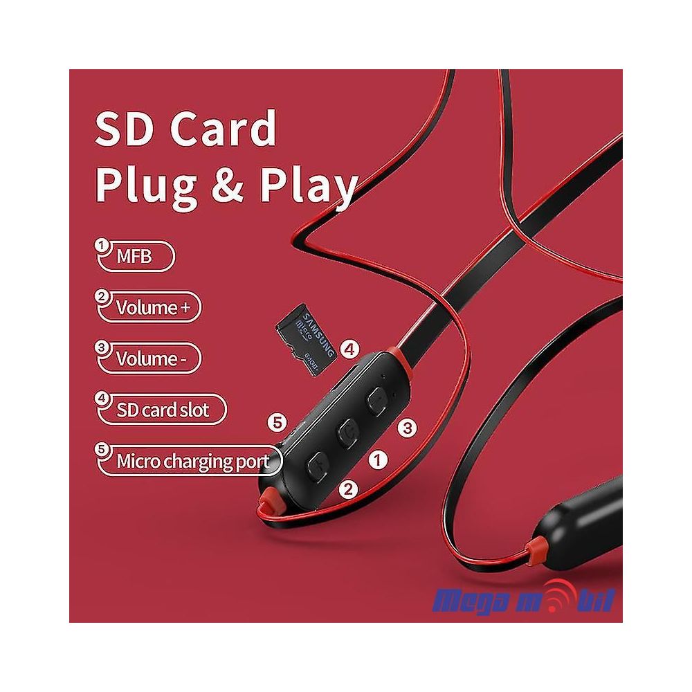 Slusalki Bluetooth REMAX RX-S100 black