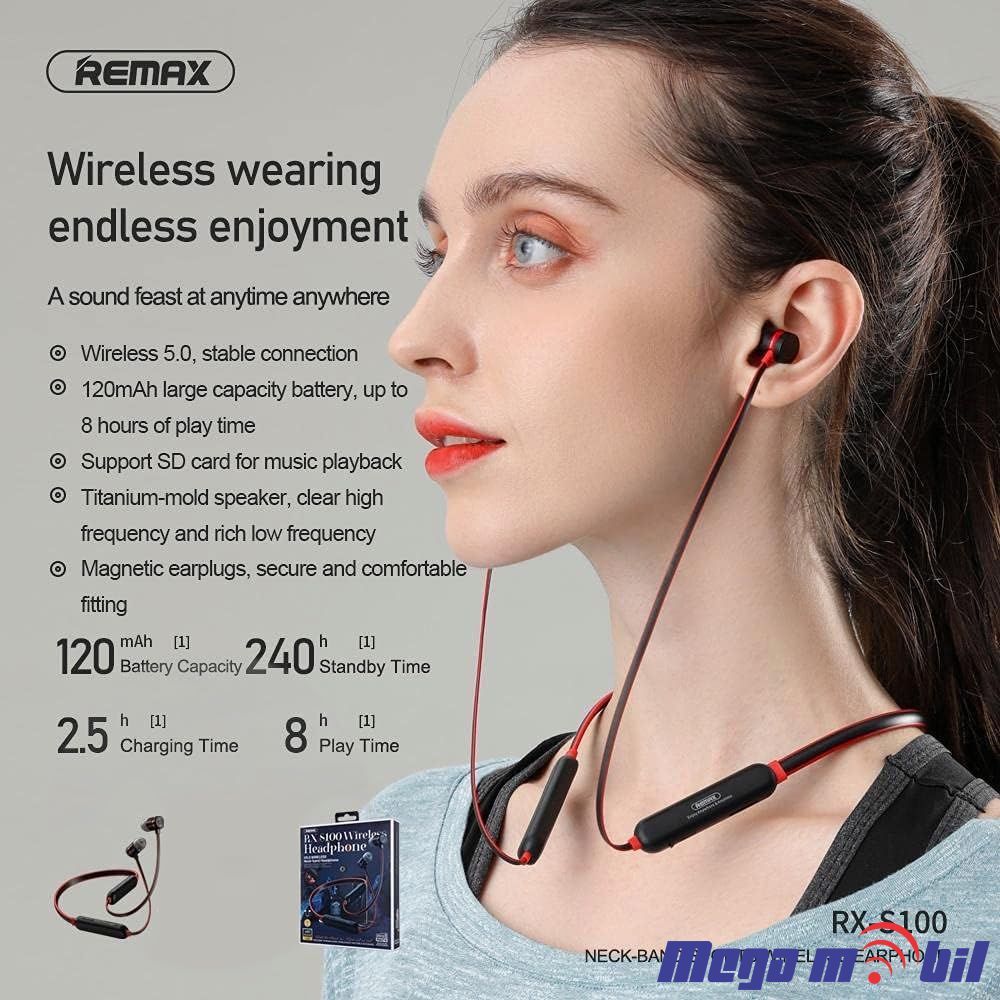 Slusalki Bluetooth REMAX RX-S100 black
