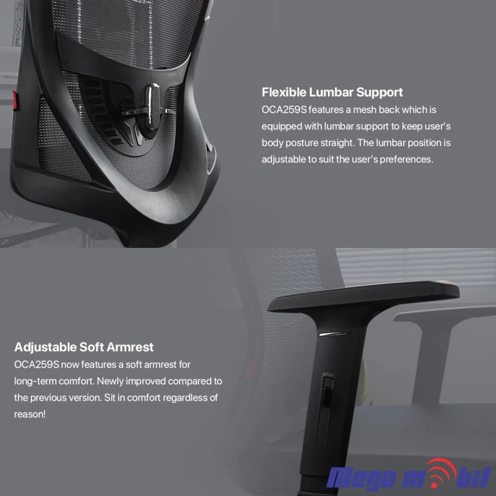 Office chair Fantech OC-A259S black