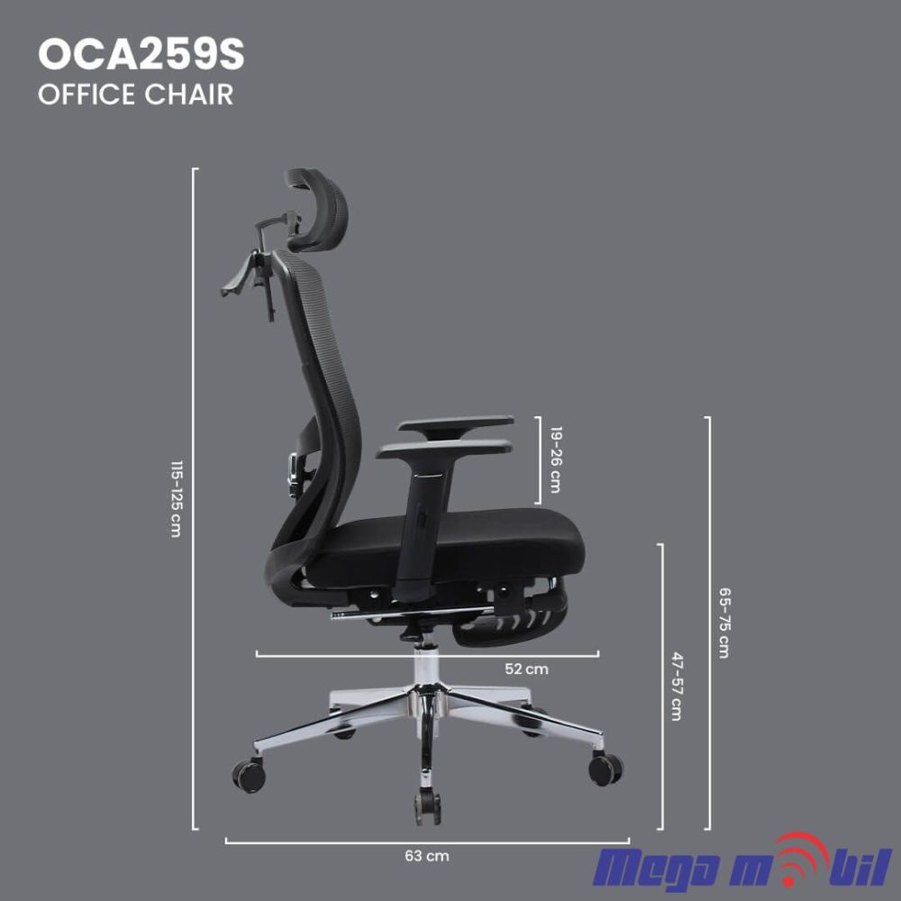 Office chair Fantech OC-A259S grey