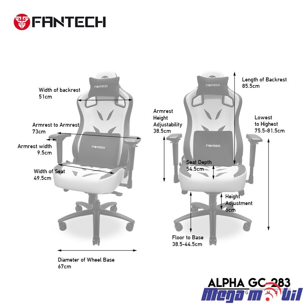 Gaming chair Fantech GC283 Alpha black