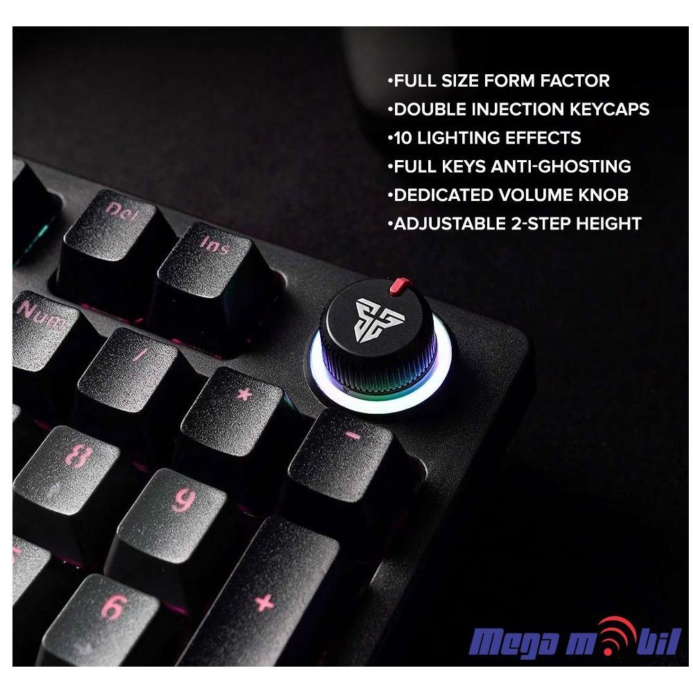 Tastatura Fantech Gaming Mechanical Atom96 MK890 Black/Grey (blue switch)