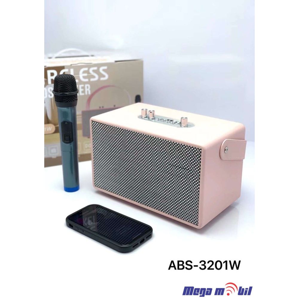 Zvucnik Bluetooth Karaoke ABS-3201W Pink