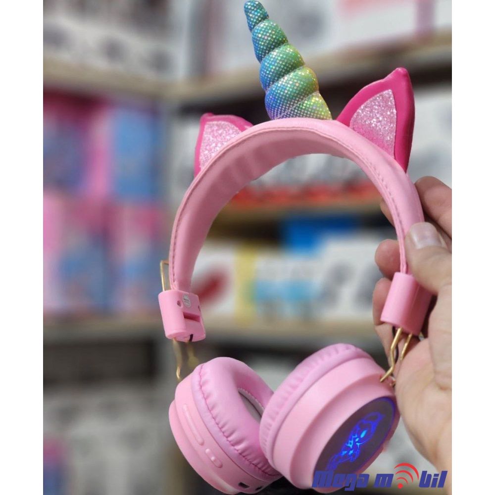 Slusalki Bluetooth Unicorn AH-902A pink.