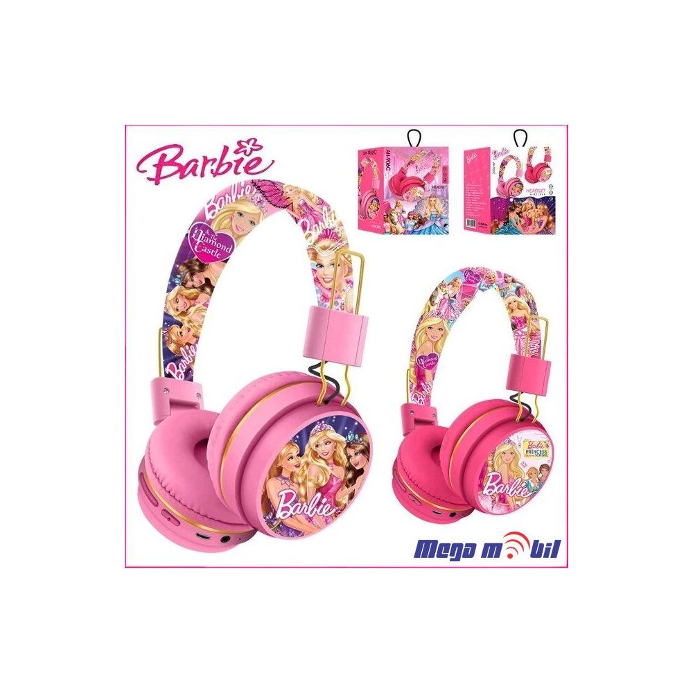 Slusalki Bluetooth Barbie AH-906C pink.