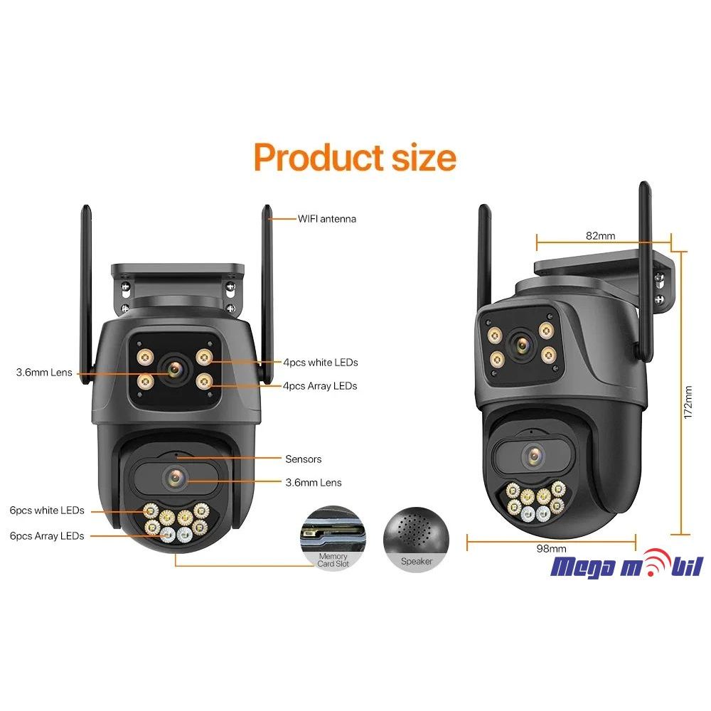 Kamera IP P09 6MP Outdoor WiFi 6 Megapixel PTZ 