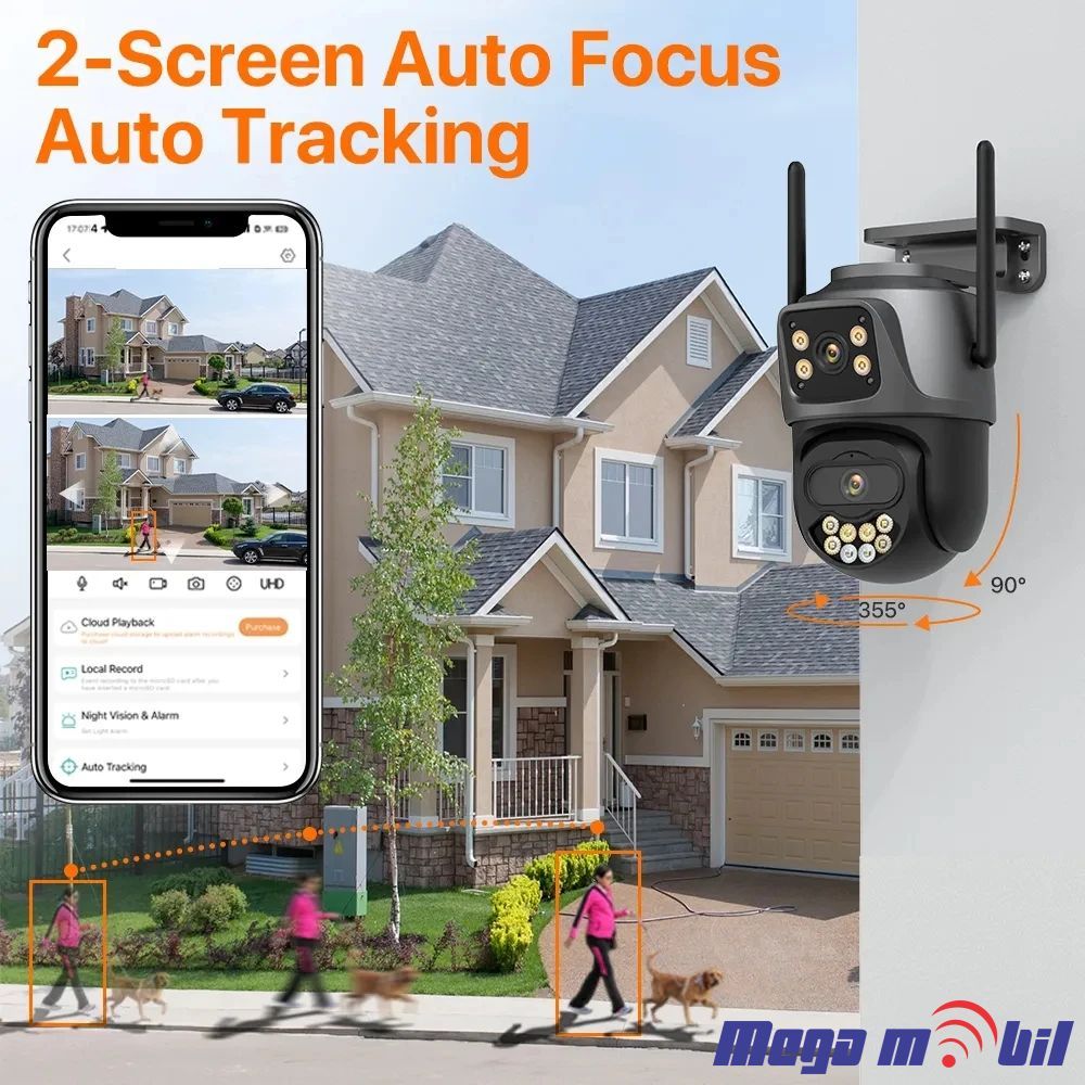 Kamera IP P09 6MP Outdoor WiFi 6 Megapixel PTZ 