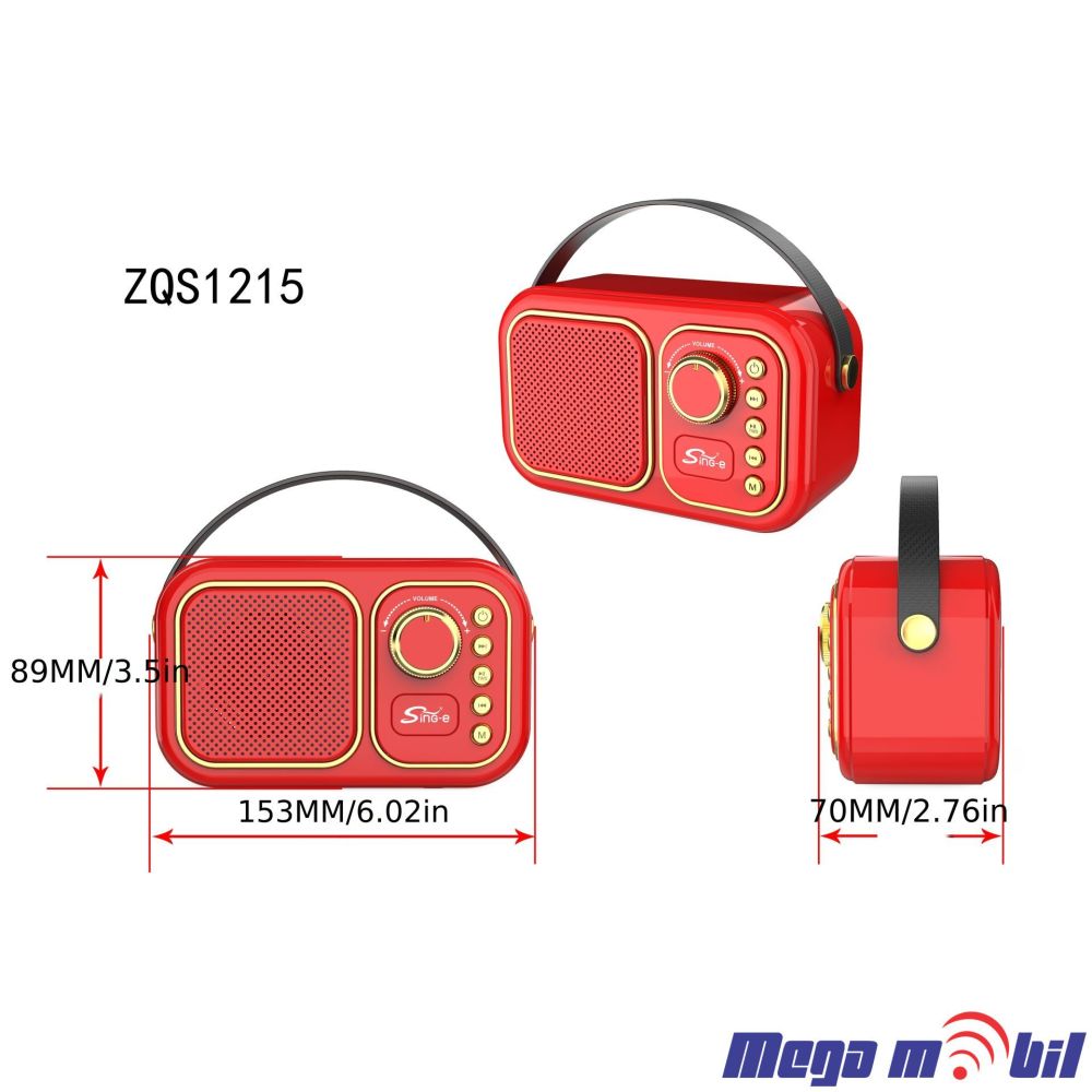 Zvucnik Bluetooth ZQS1215 Green