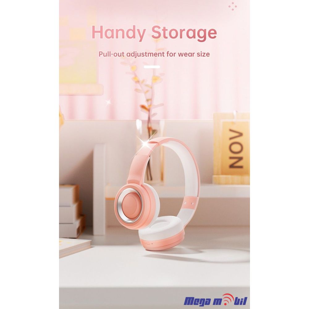 Slusalki Bluetooth YBY-06251 white/mint