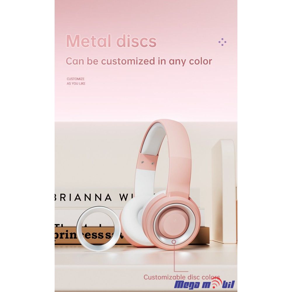 Slusalki Bluetooth YBY-06251 white/mint