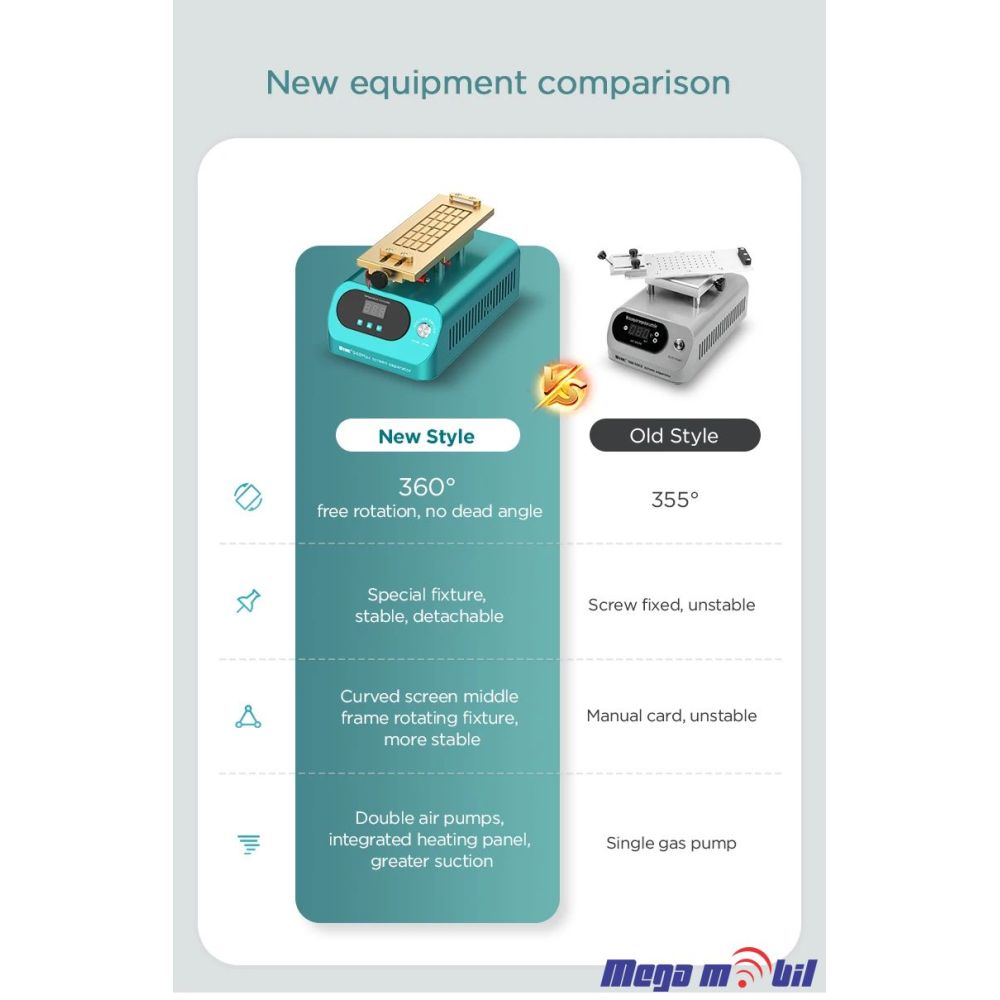 Separator za LCD Rotiracki so 2 pumpi 948 Max.