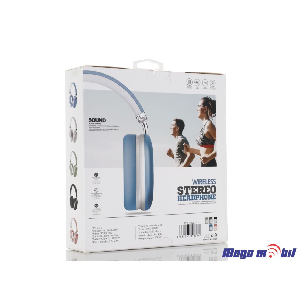 Slusalki Bluetooth SY-BT1632 blue