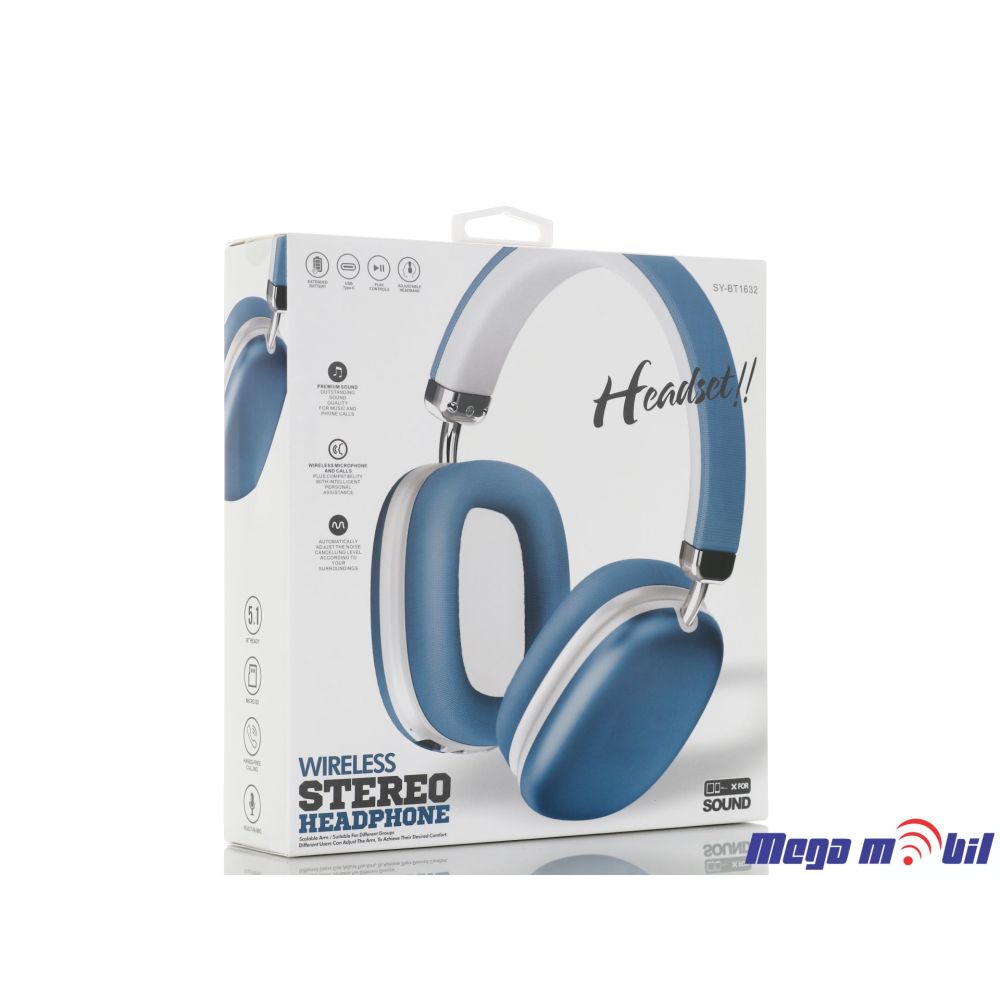 Slusalki Bluetooth SY-BT1632 blue
