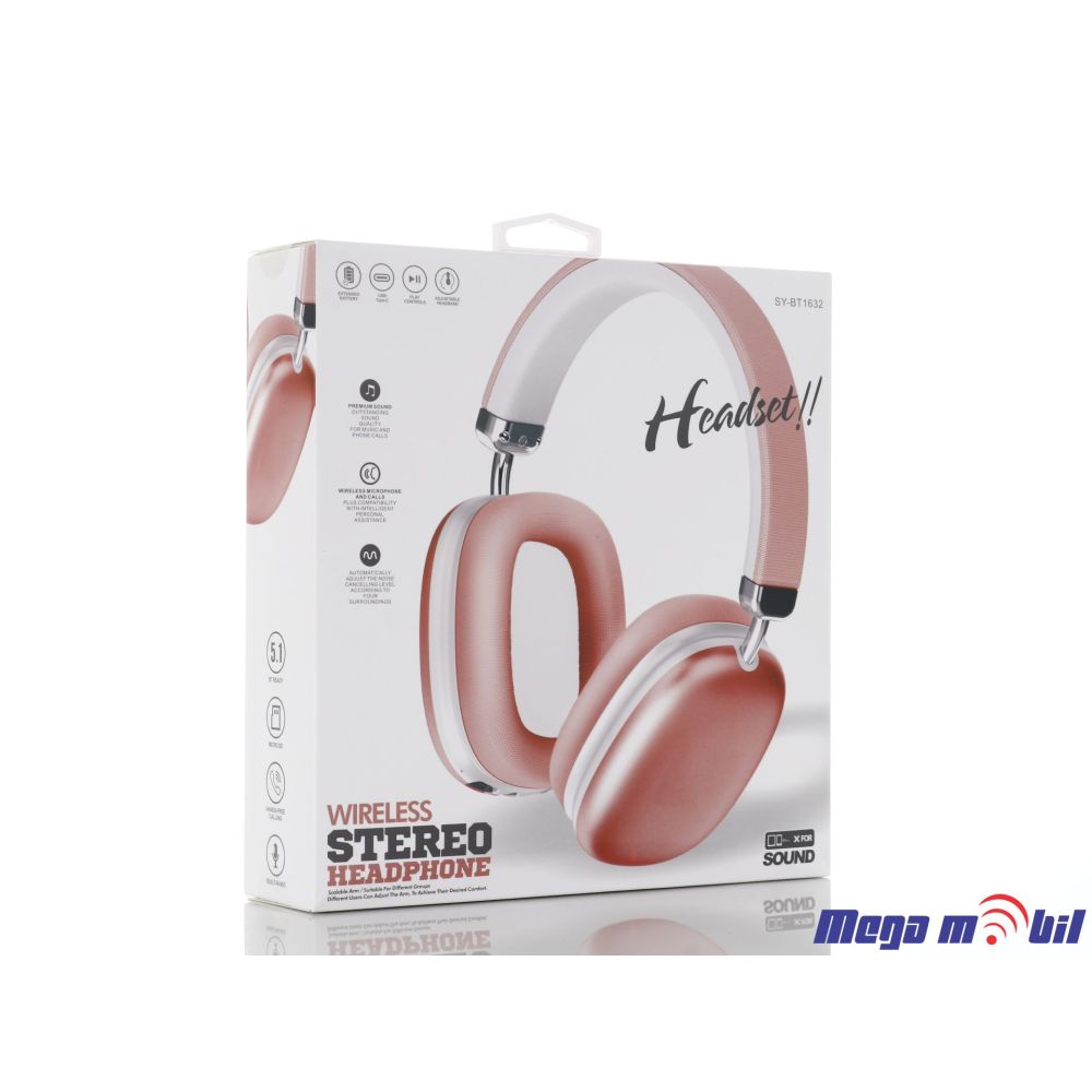 Slusalki Bluetooth SY-BT1632 pink