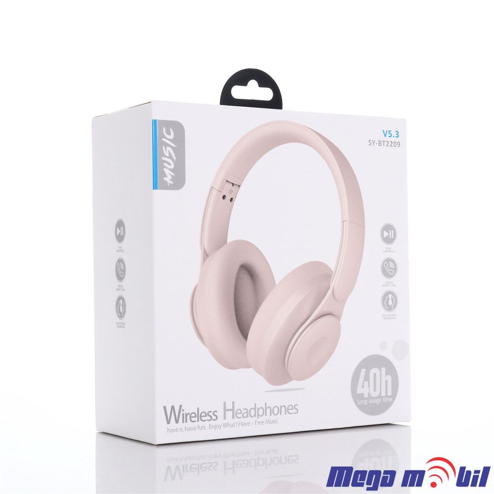 Slusalki Bluetooth SY-BT2209 pink.