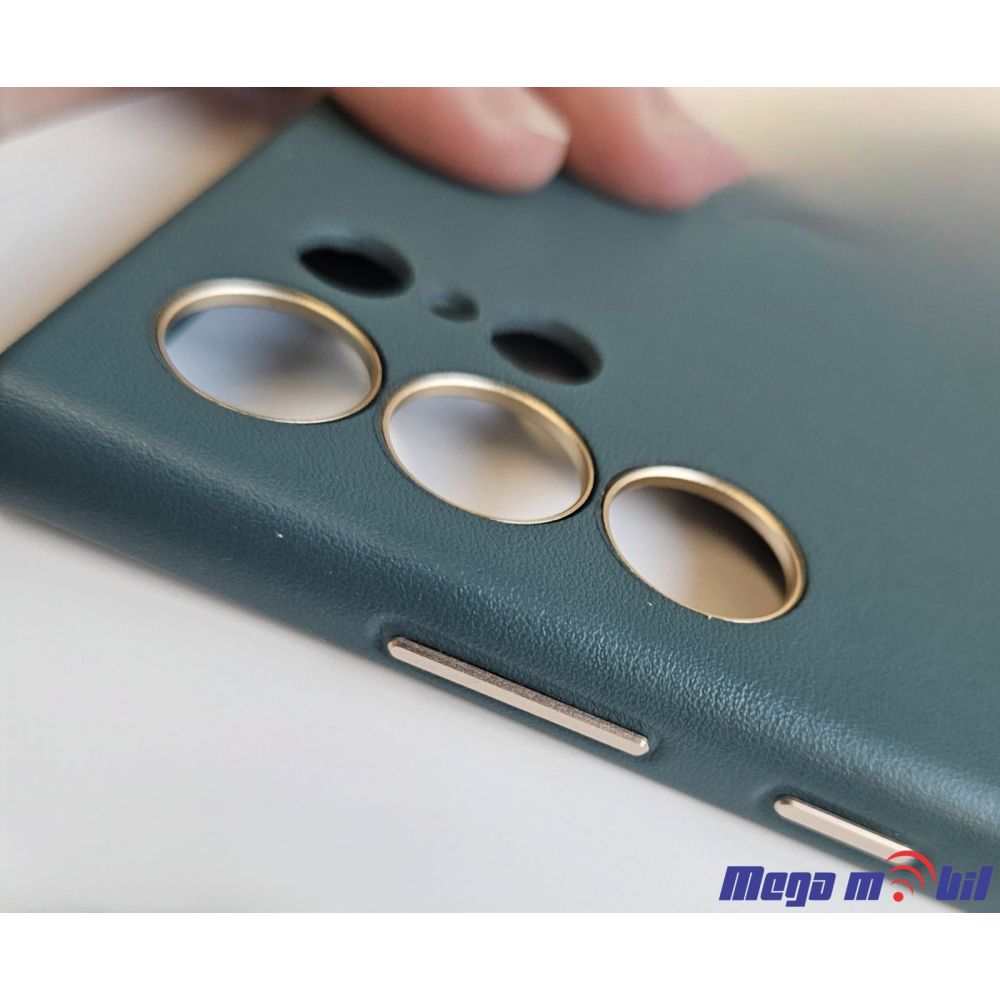 Futrola Samsung S24 Ultra Alu Leather green