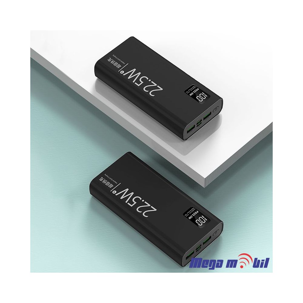 Baterija eksterna 20000mAh Ox Power PD22 FAST+PD 22.5W black